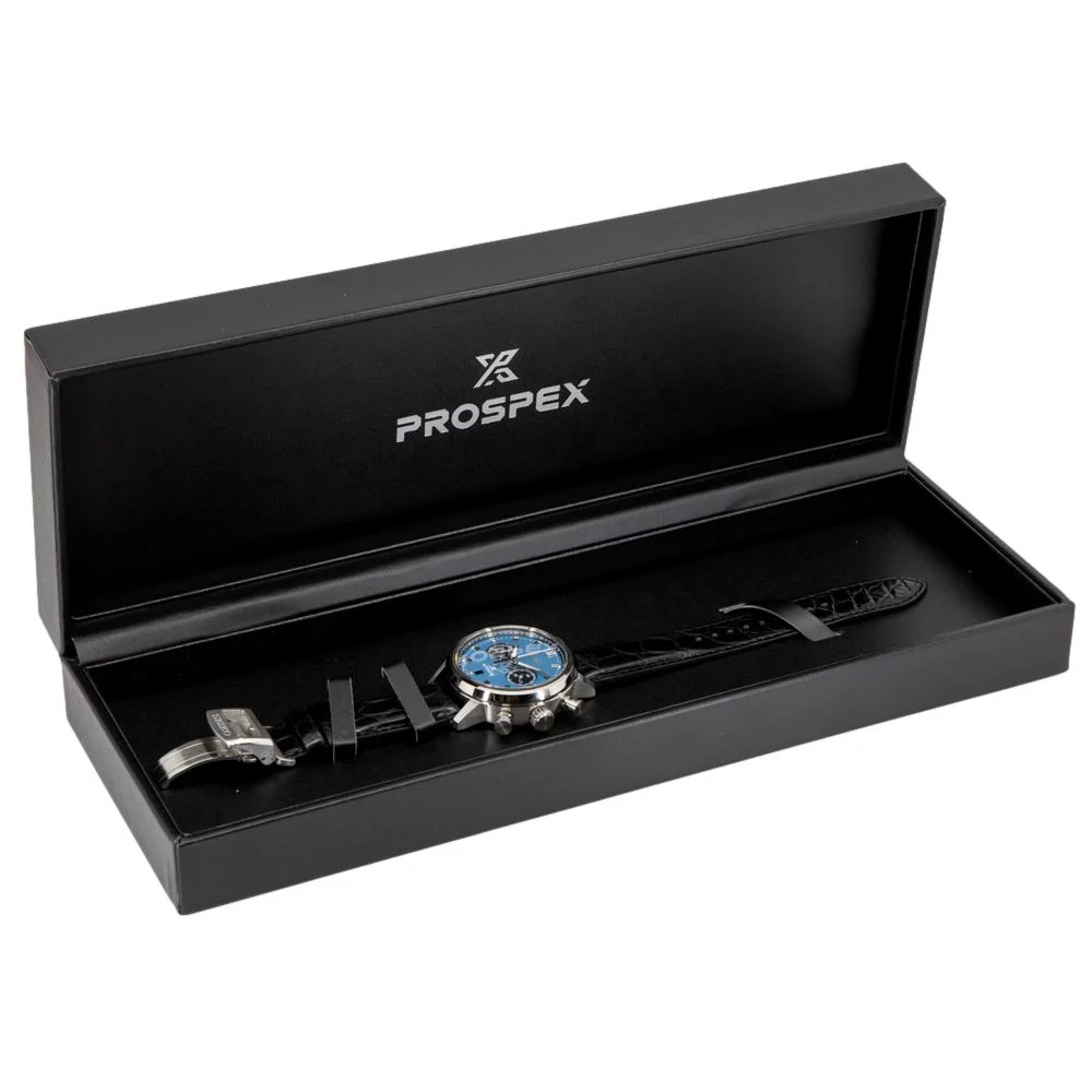 Seiko Men's SRQ039J1 Prospex Blue Dial Chrono Watch. - Image 8