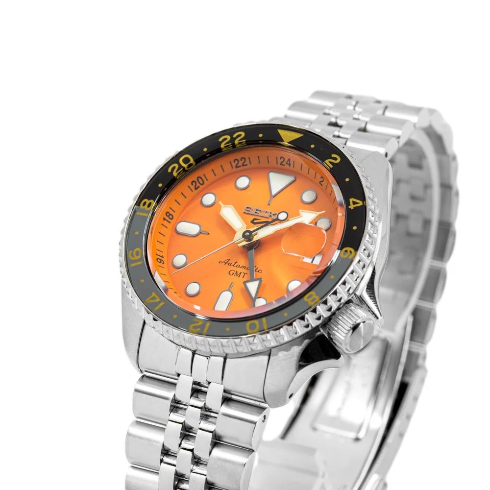 Seiko Men's SSK005K1 Sports Orange Dial GMT Watch - Image 11