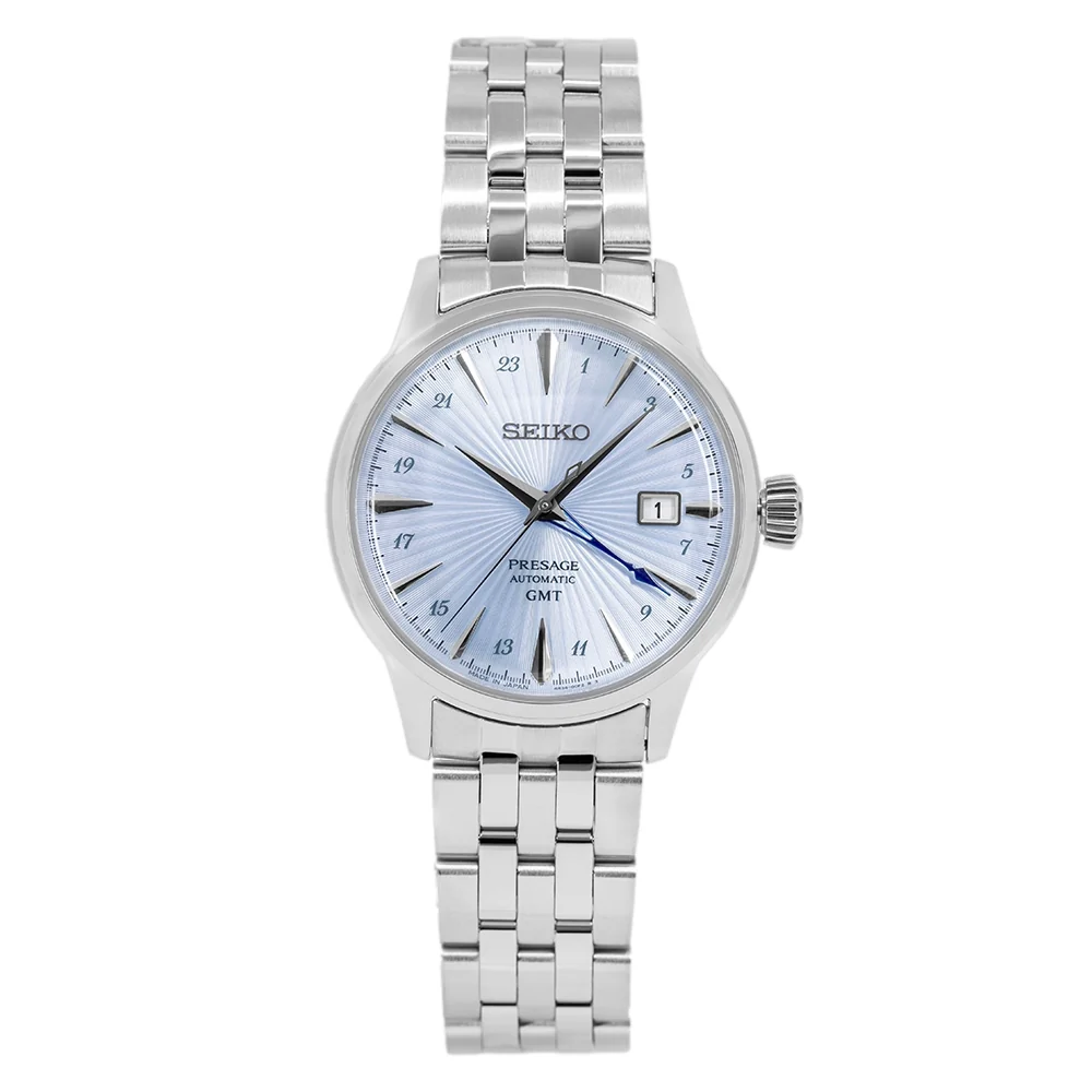 Seiko Men's SSK037J1 Presage Cocktail GMT Blue Auto - Image 2