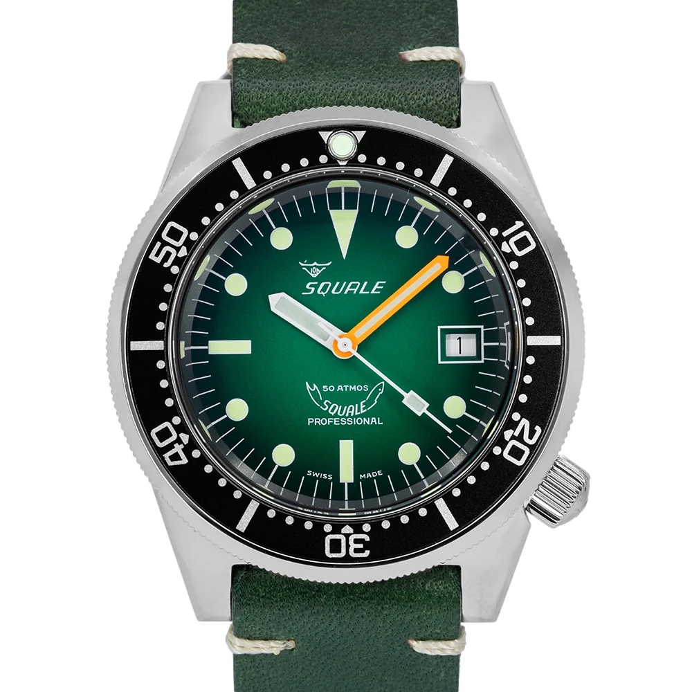 Squale Men's 1521PROFGR.PVE 1521 Green Ray 50 ATM Automatic - Image 3