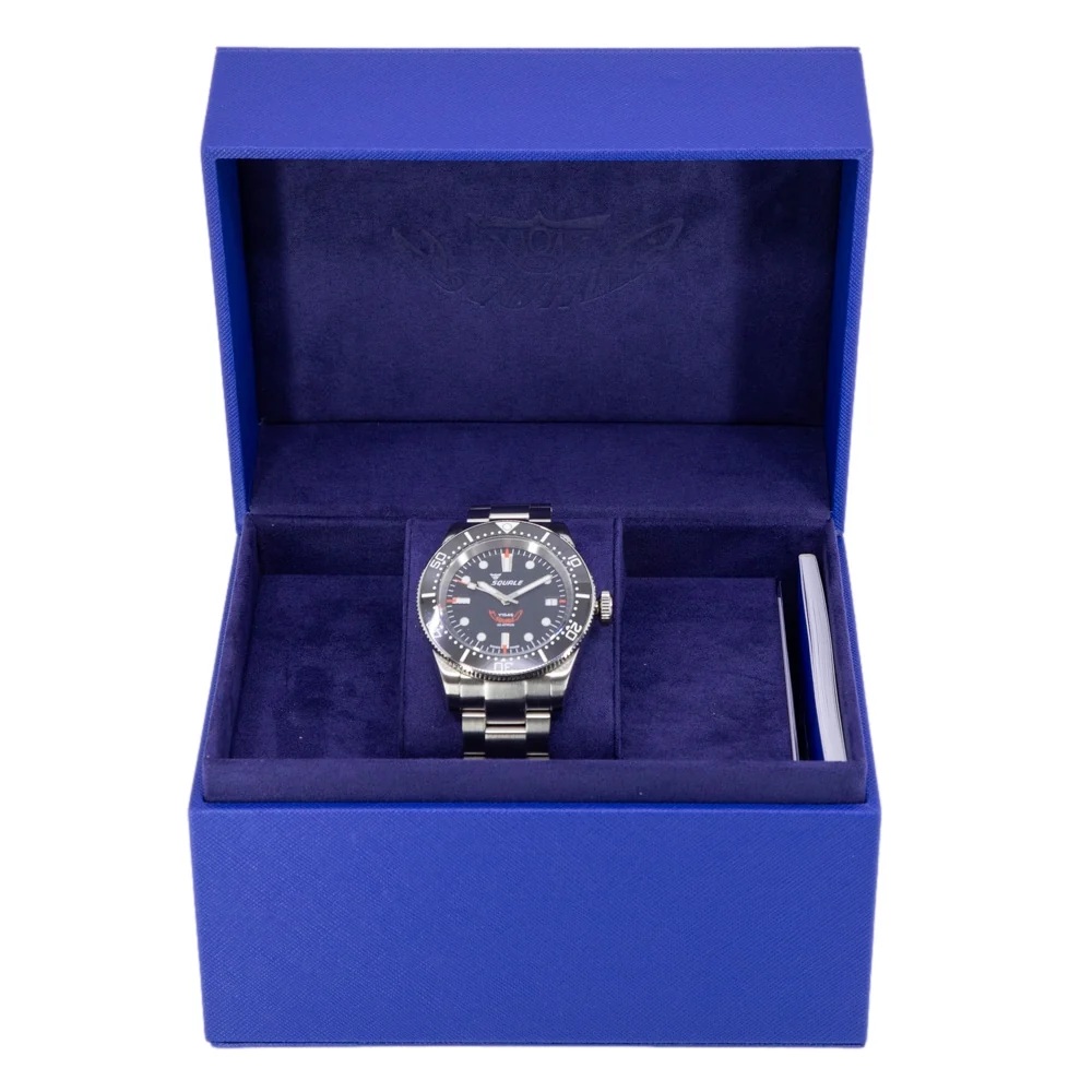 Squale Men's 1545BKBKC.AC 1545 Black Dial 30ATM Automatic - Image 8