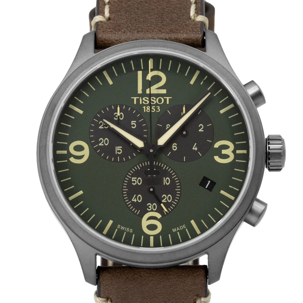 Tissot Men's T116.617.36.097.00 Chrono XL Green Dial Watch - Image 3
