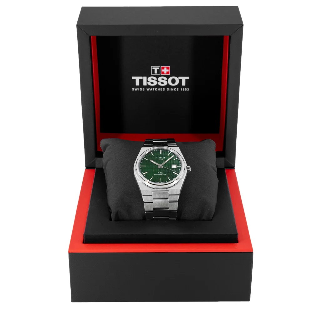 Tissot Men's T137.407.11.091.00 PRX Green Dial Watch - Image 8
