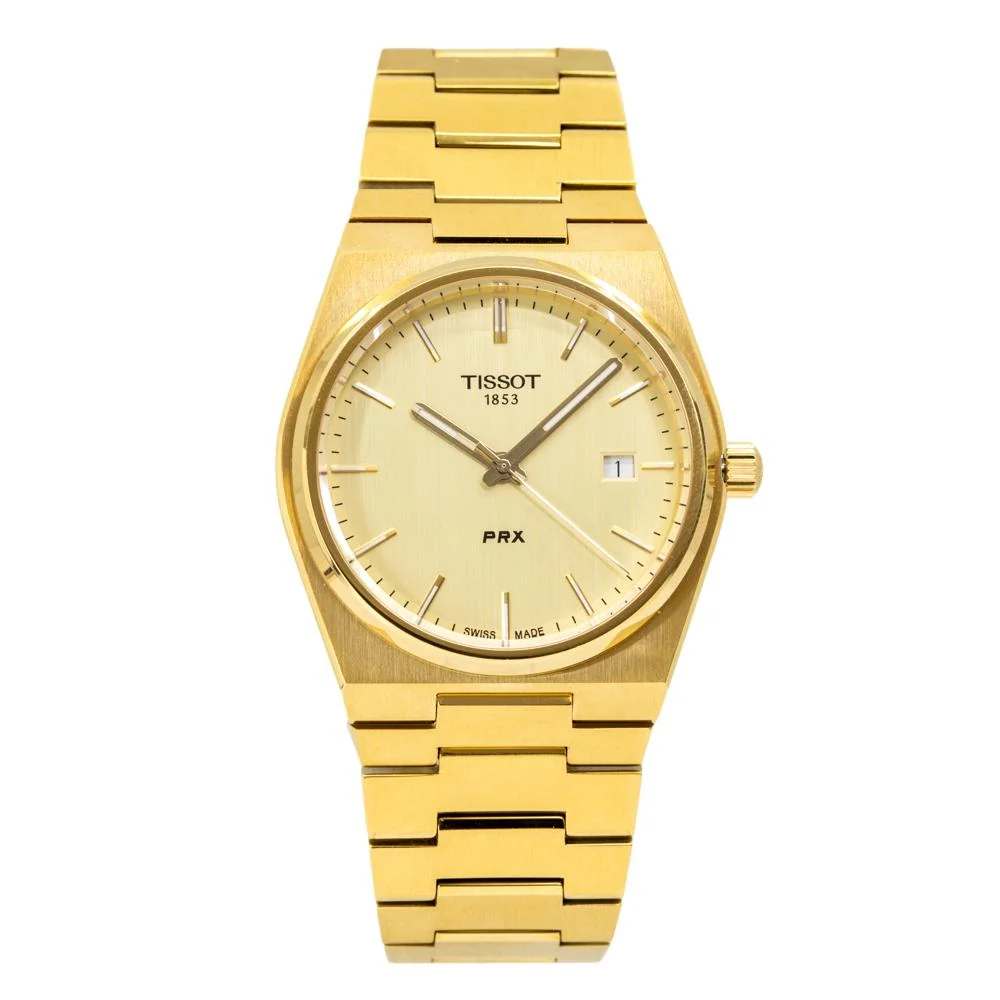 Tissot Men's T137.410.33.021.00 PRX Gold PVD Watch - Image 2