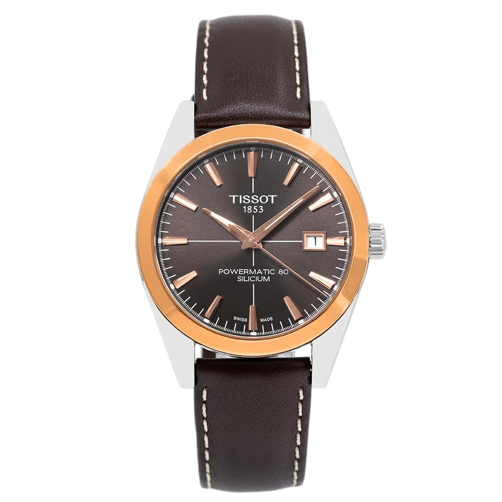 Tissot T927.407.46.291.00 Silicium 18k Gold Bezel Watch - Image 2