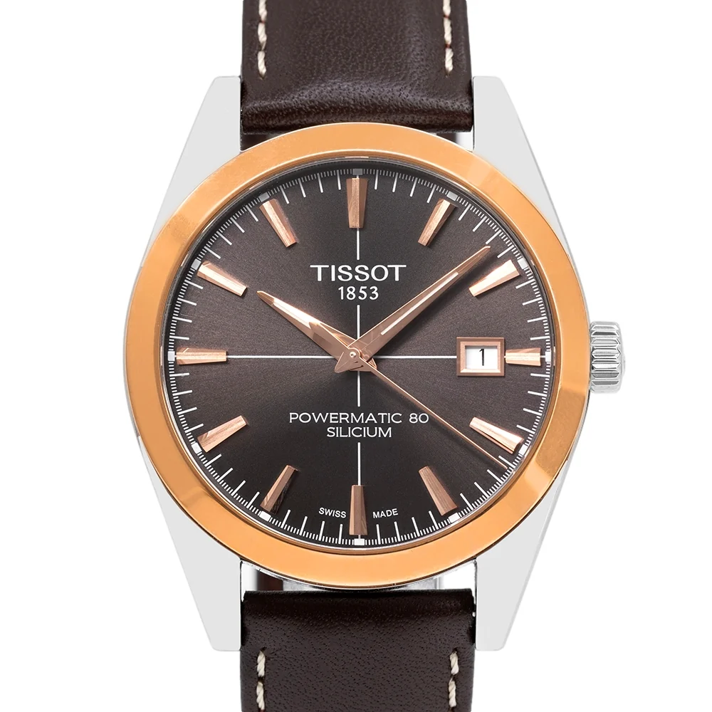 Tissot T927.407.46.291.00 Silicium 18k Gold Bezel Watch - Image 3