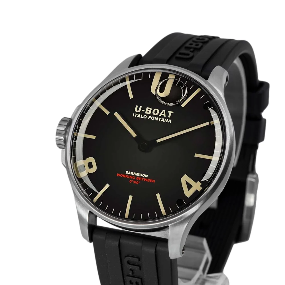U-boat Men's 8463/B Darkmoon 44mm Black Dial Quartz - Image 10