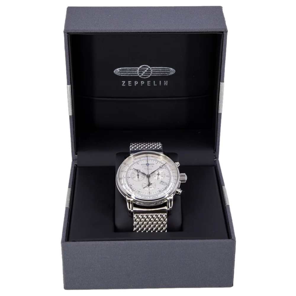 Zeppelin Men's 7680M-1 100 Years Zeppelin 42mm Quartz Chrono - Image 9
